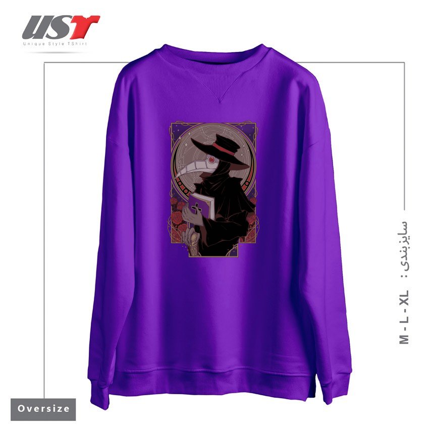 سوییشرت اورسایز طرح DARK DOCTOR