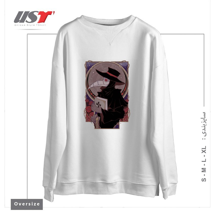 سوییشرت اورسایز طرح DARK DOCTOR