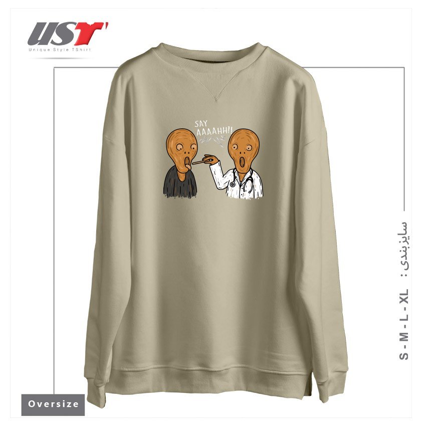 سوییشرت اورسایز طرح DOCTOR MUNCH!
