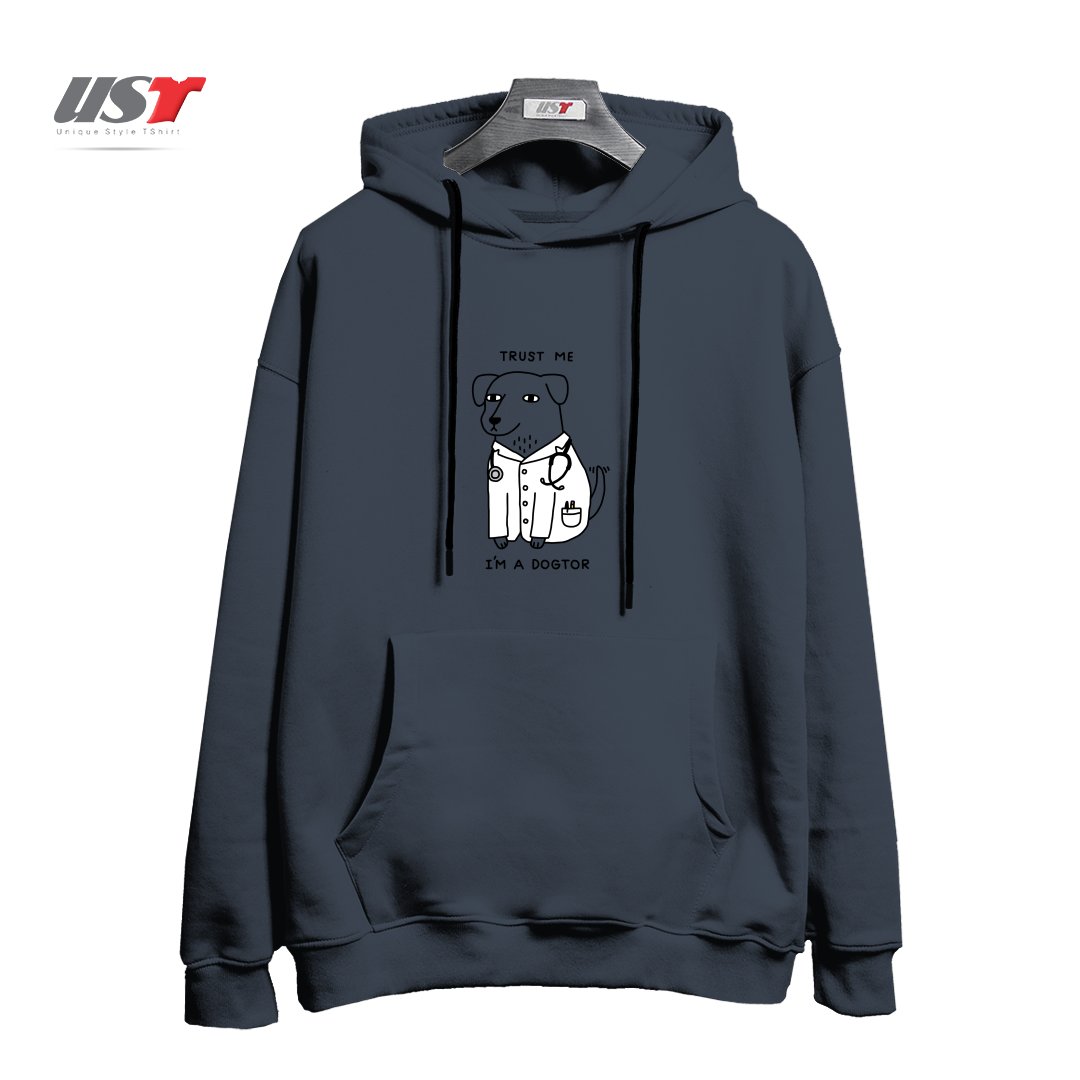 طرح DOGTOR هودی اورسایزرنگ دودی