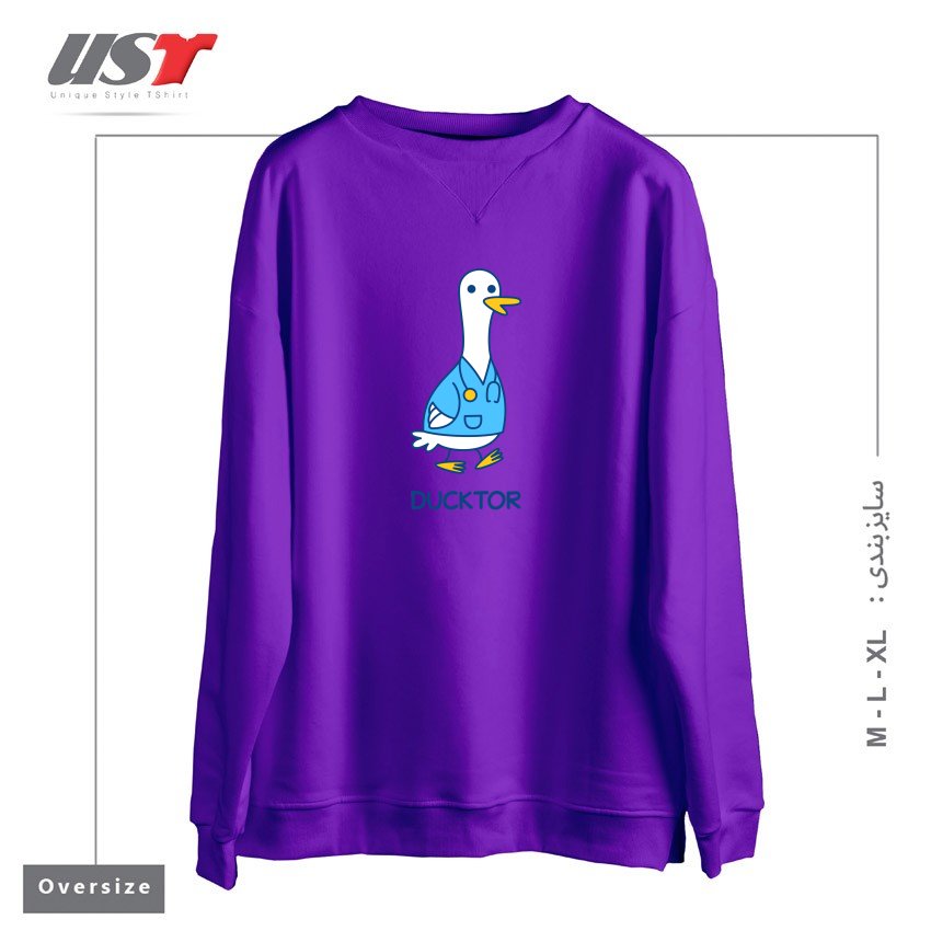 سوییشرت اورسایز طرح DUCKTOR (DUCK DOCTOR) T-SHIRT