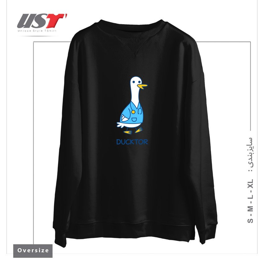 سوییشرت اورسایز طرح DUCKTOR (DUCK DOCTOR) T-SHIRT