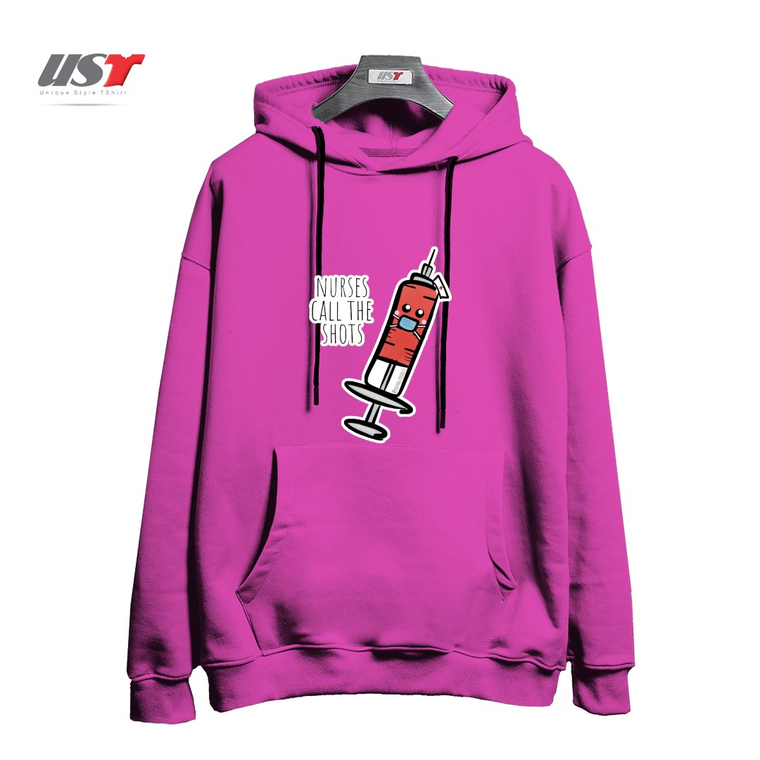 هودی اورسایز طرح NURSES CALL THE SHOTS
