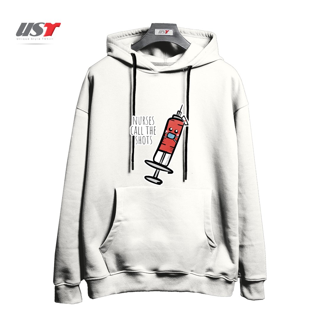 هودی اورسایز طرح NURSES CALL THE SHOTS