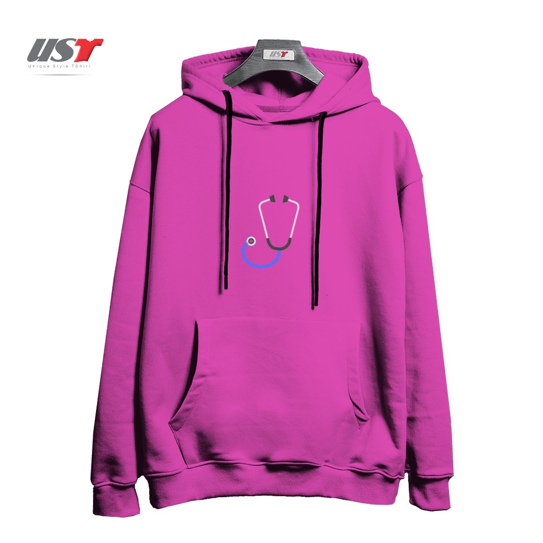 هودی اورسایز طرح STETHOSCOPE