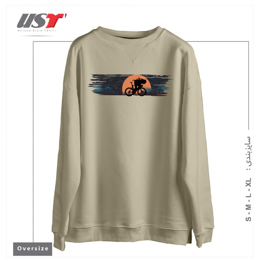 سوییشرت اورسایز طرح ANIME BIKE PUNK GIRLS