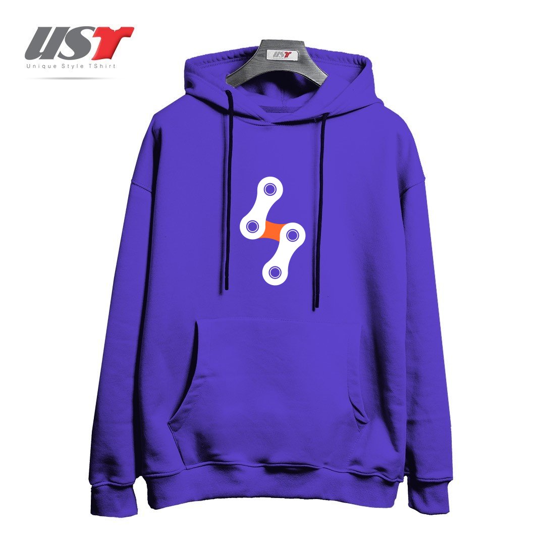 طرح BIKE BOLT - ORANGE هودی اورسایزرنگ بنفش