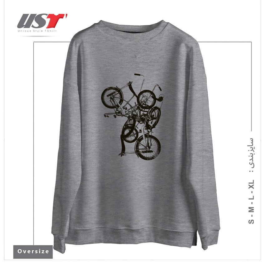 سوییشرت اورسایز طرح BIKE CHAOS  ON SALE!
