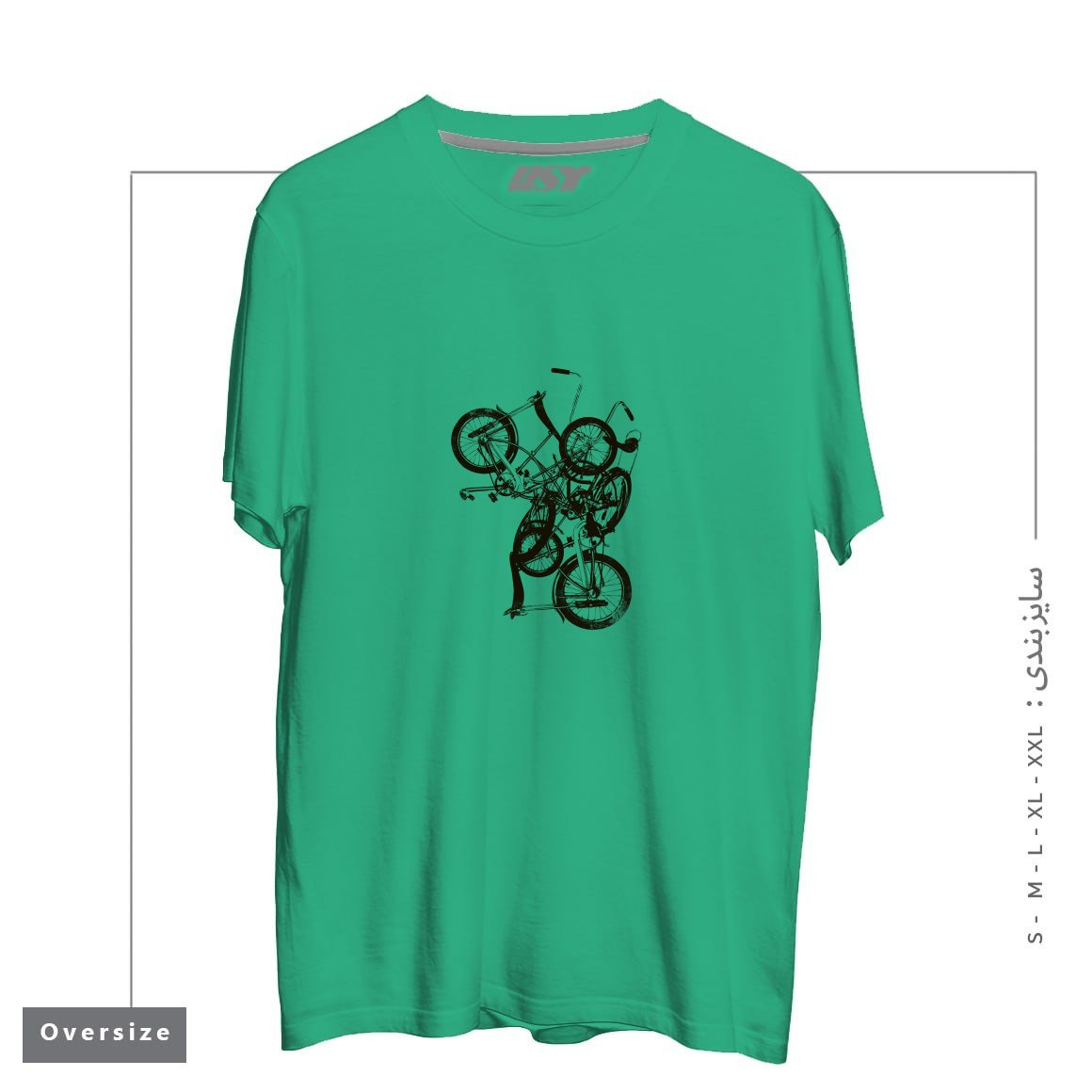 تیشرت اورسایز طرح BIKE CHAOS  ON SALE!