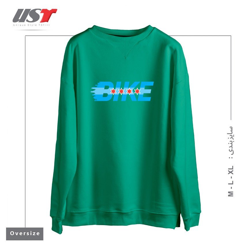 سوییشرت اورسایز طرح BIKE CHICAGO