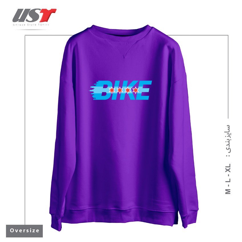 سوییشرت اورسایز طرح BIKE CHICAGO