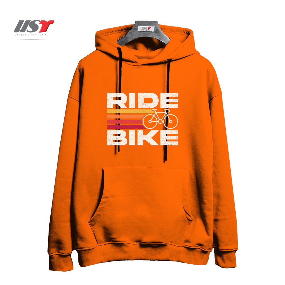 هودی اورسایز طرح RIDE BIKE