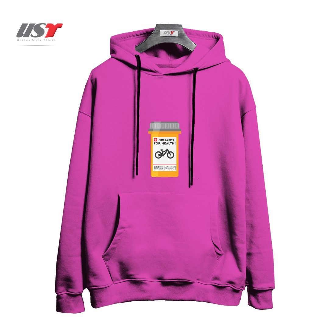 هودی اورسایز طرح BIKE PILLS