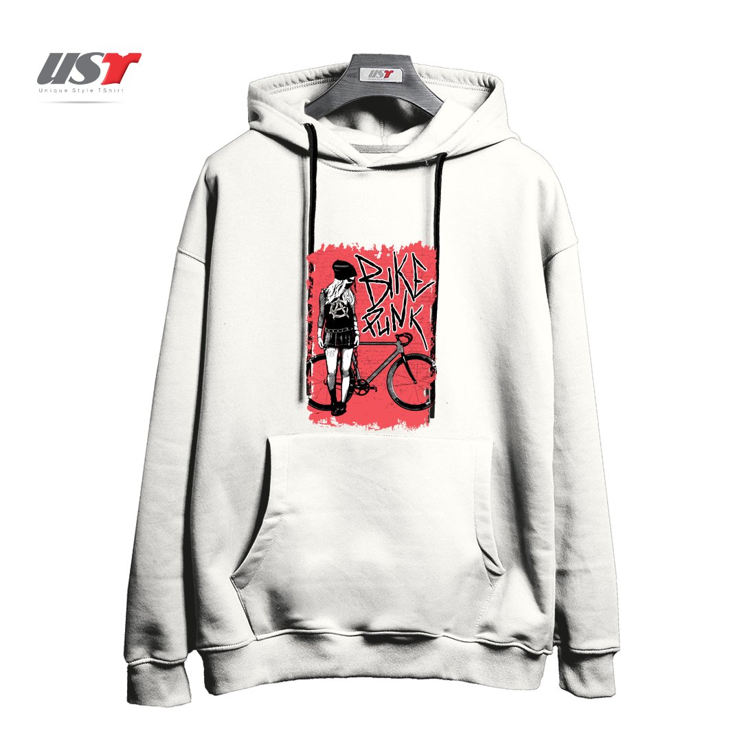 هودی اورسایز طرح BIKE PUNK GIRL