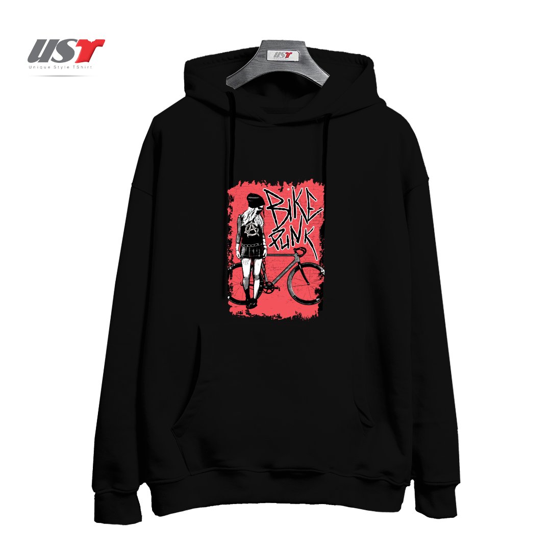 هودی اورسایز طرح BIKE PUNK GIRL