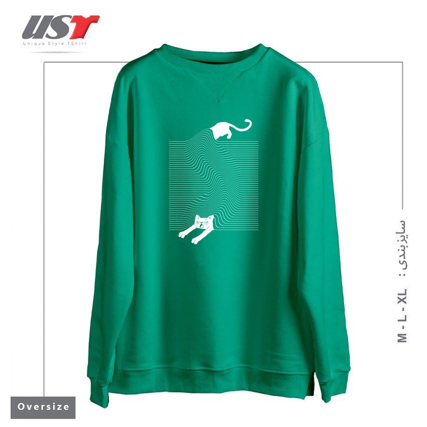 سوییشرت اورسایز طرح STRETCH