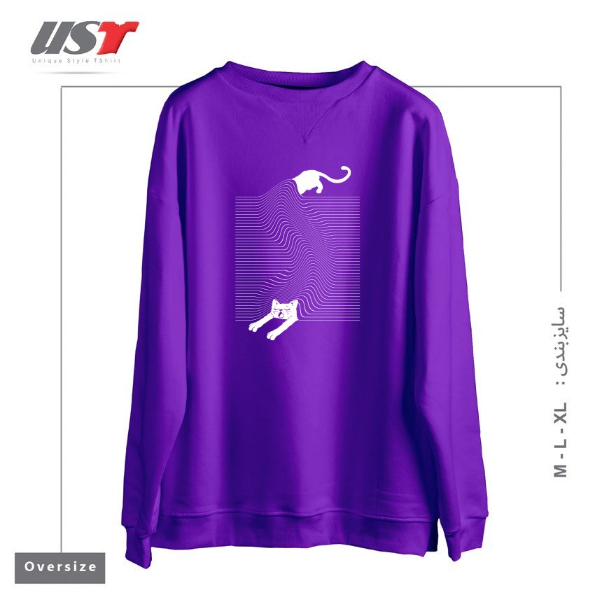 سوییشرت اورسایز طرح STRETCH