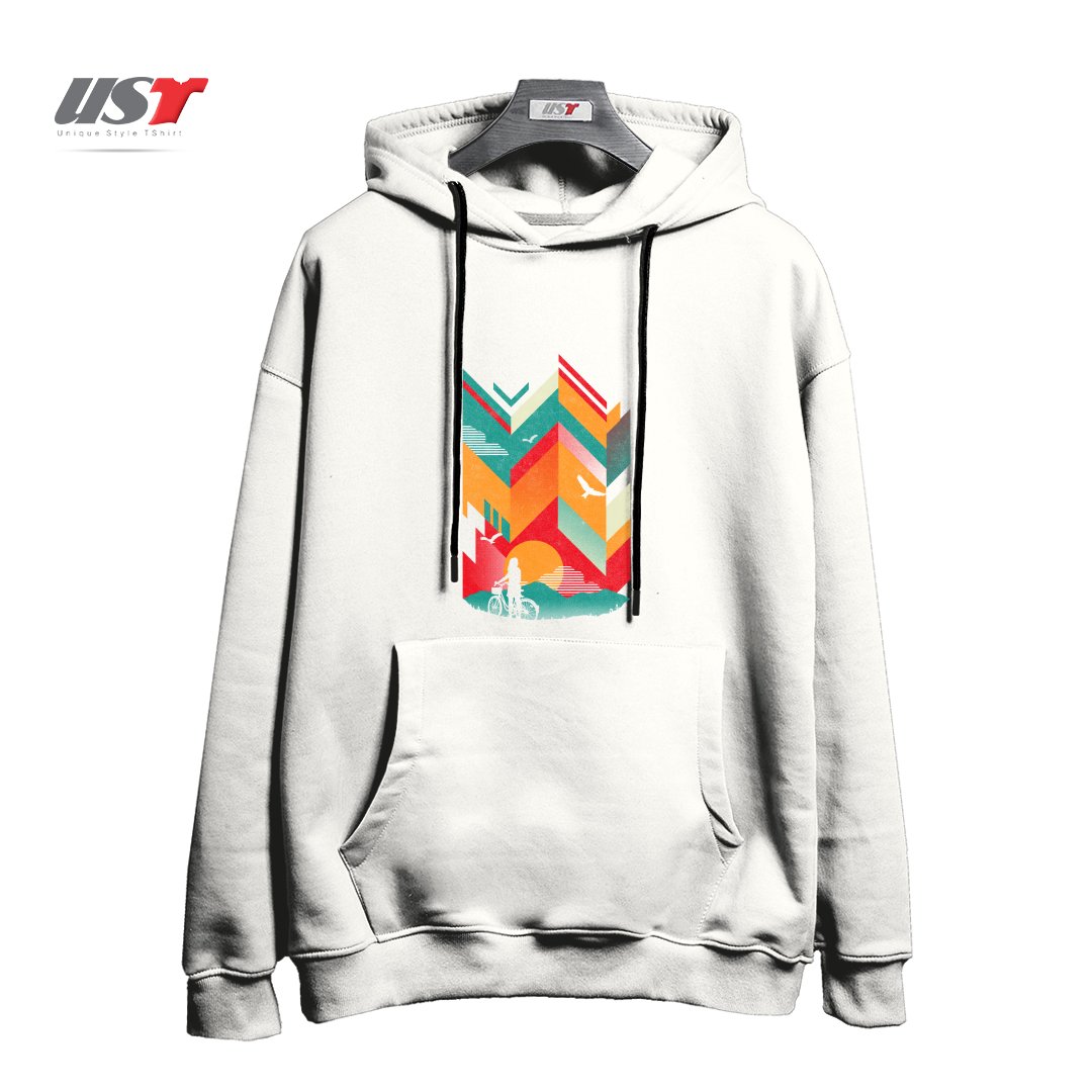 هودی اورسایز طرح BIKE RIDE