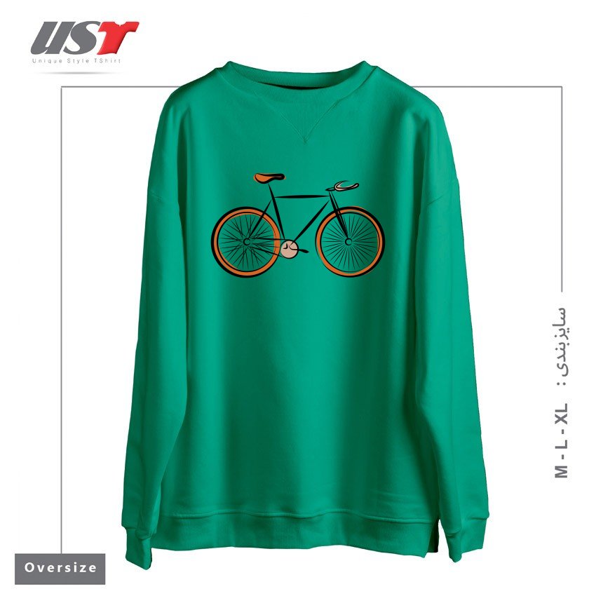 سوییشرت اورسایز طرح BIKE