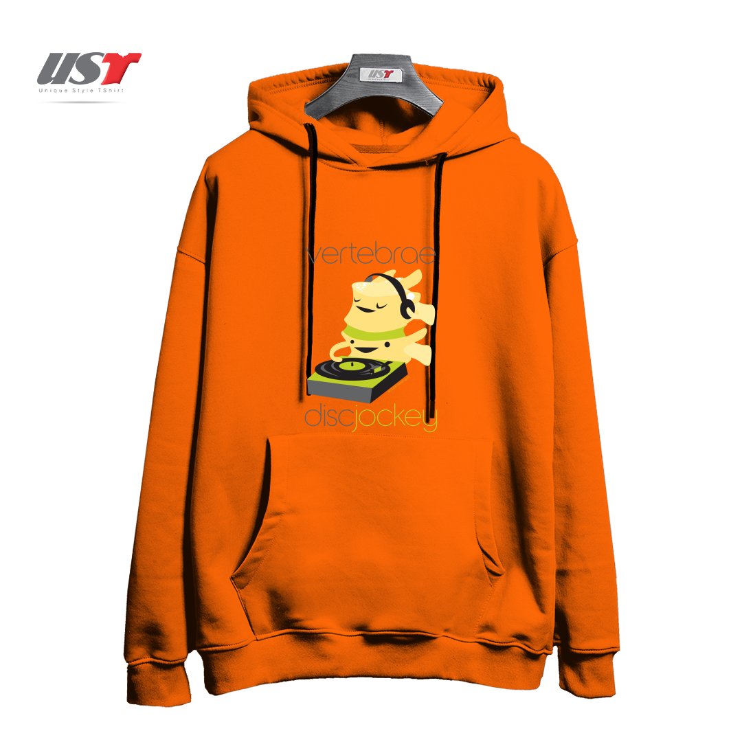 هودی اورسایز طرح VERTEBRAE - DISC JOCKEY