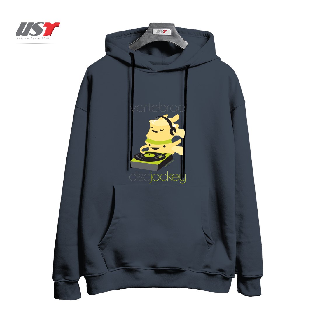 هودی اورسایز طرح VERTEBRAE - DISC JOCKEY