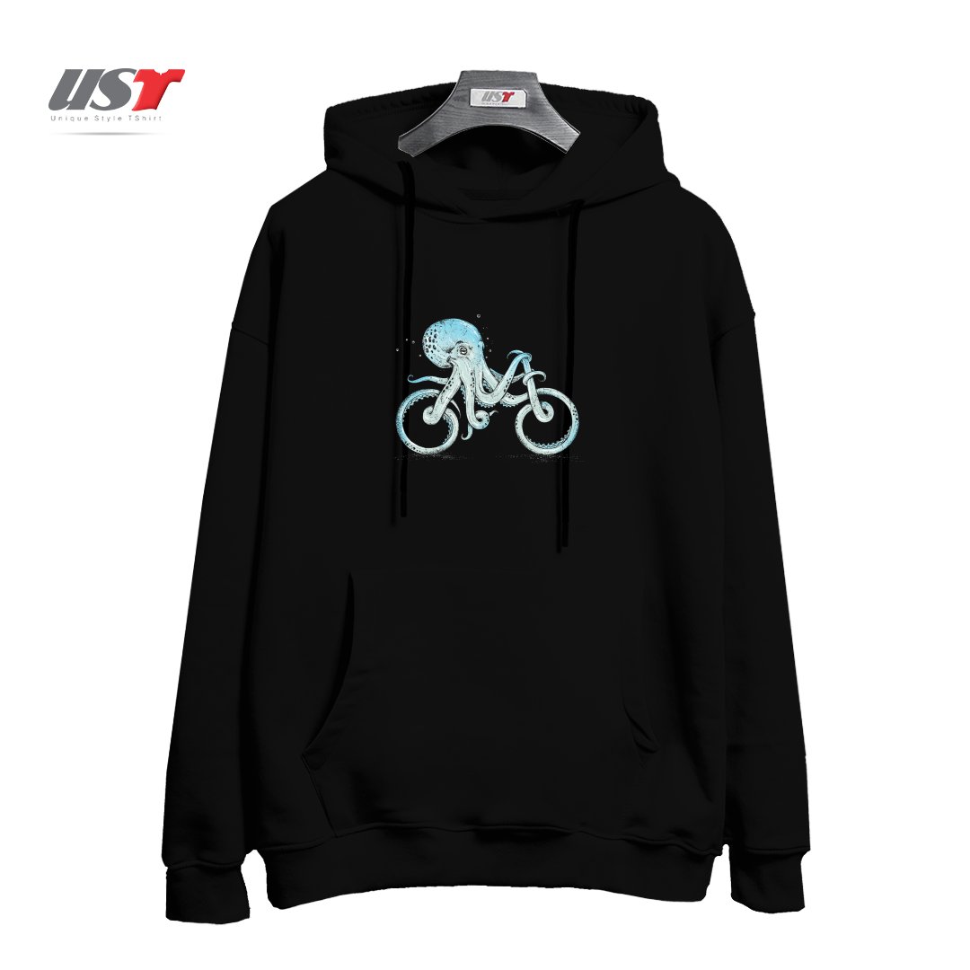 طرح OCTOPUS BIKE (BLACK VARIANT) هودی اورسایزرنگ مشکی