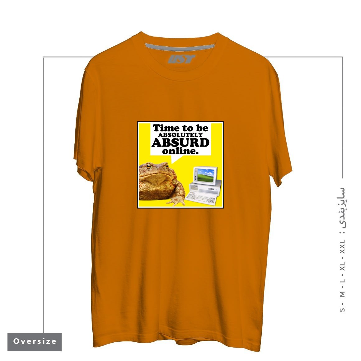 تیشرت اورسایز طرح ABSURD ONLINE