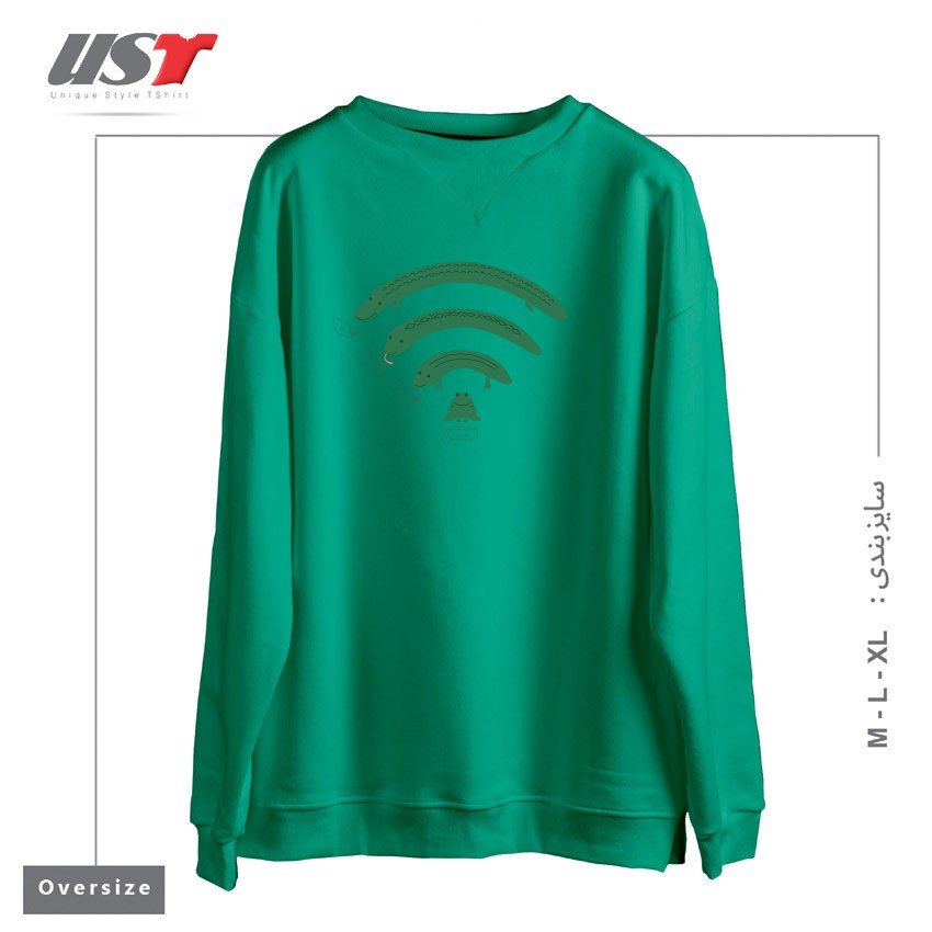 سوییشرت اورسایز طرح EVERYBODY LOVES THE INTERNET