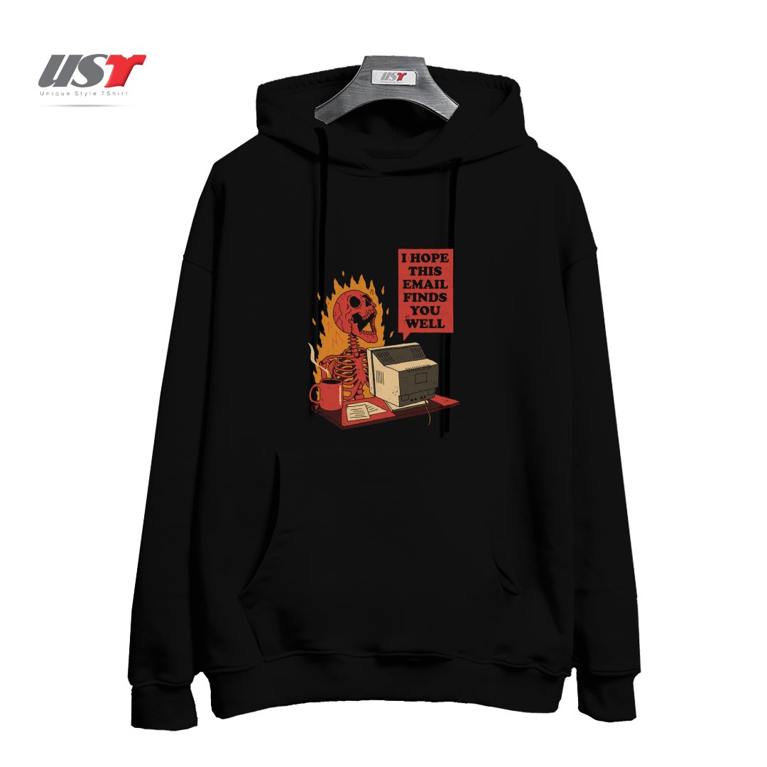 هودی اورسایز طرح YOU GOT MAIL