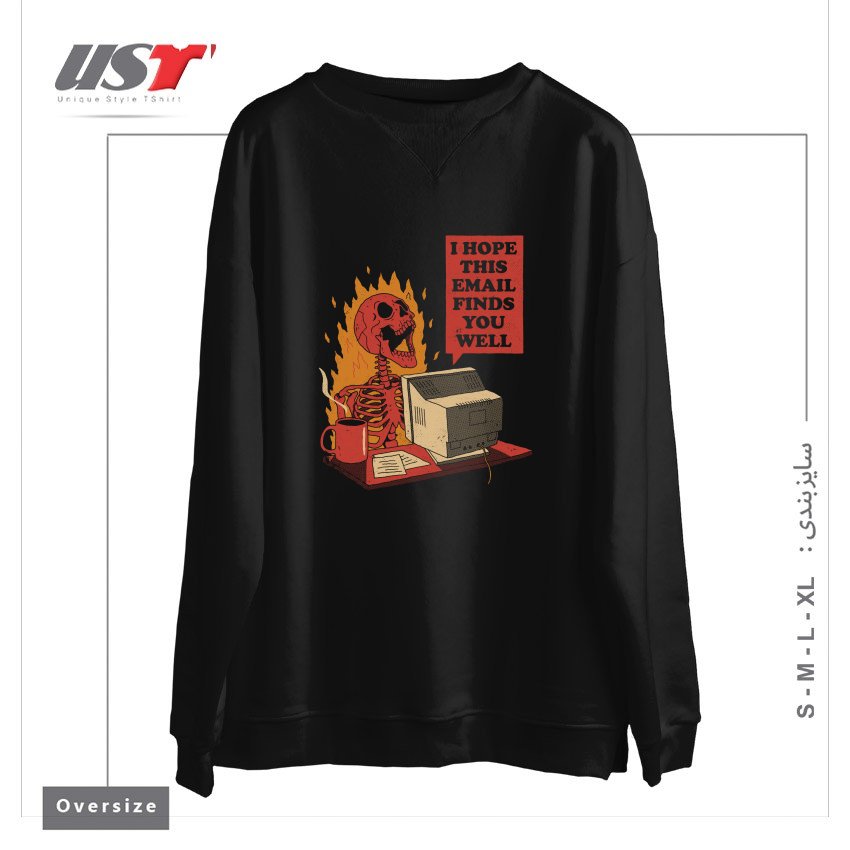 سوییشرت اورسایز طرح YOU GOT MAIL