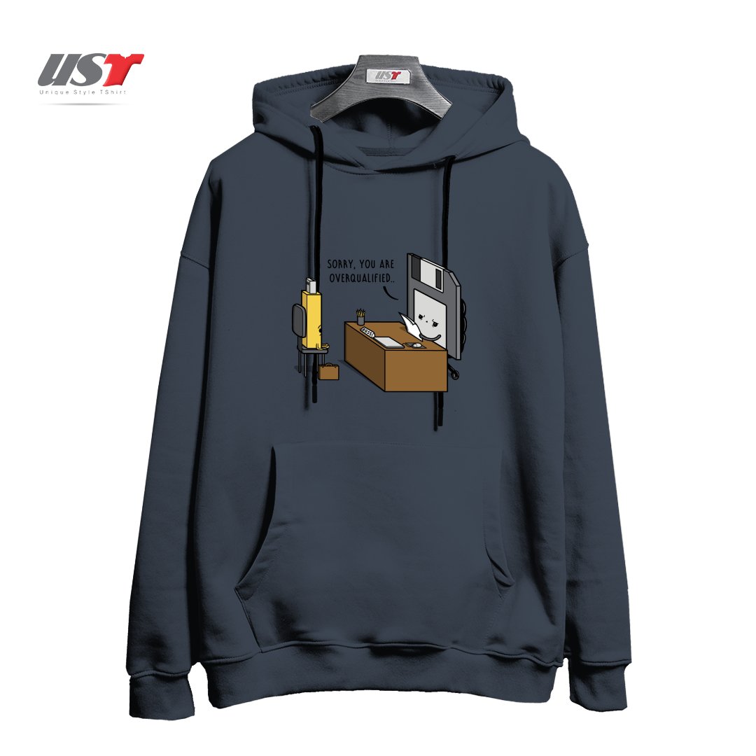 طرح OVERQUALIFIED! هودی اورسایزرنگ دودی