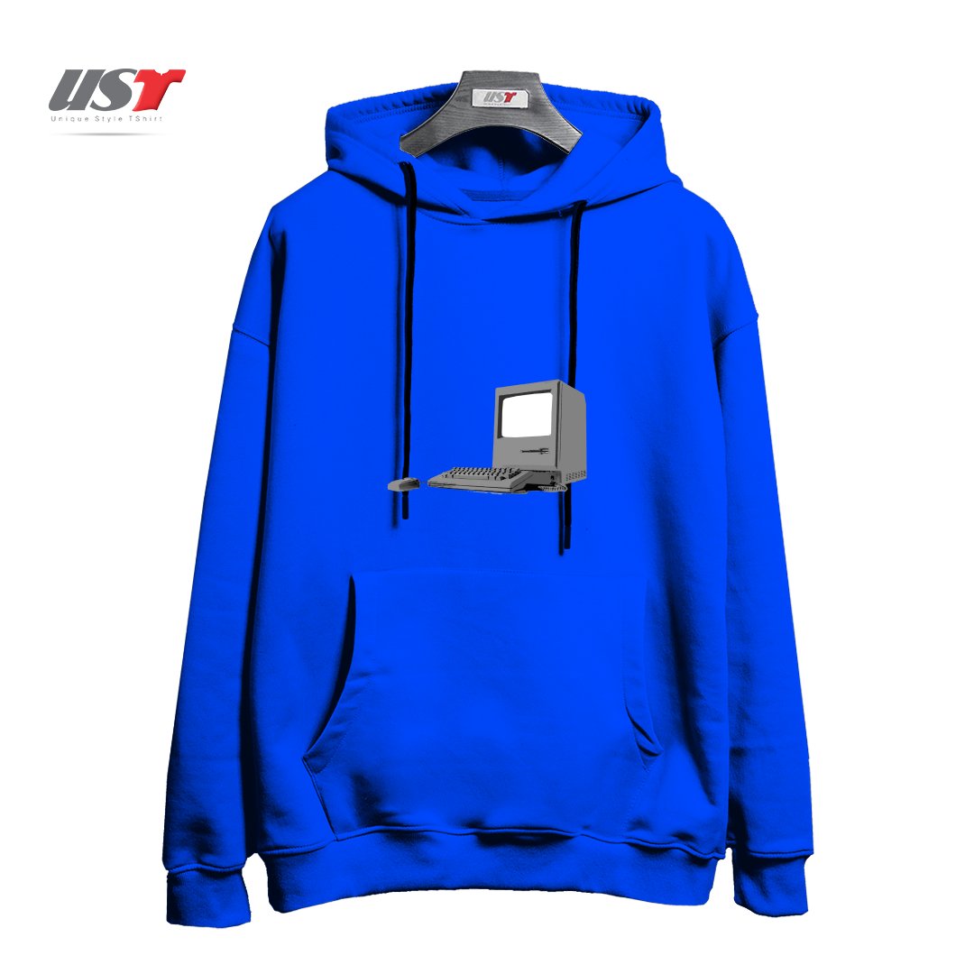 طرح WHERE IT ALL BEGAN هودی اورسایزرنگ آبی شالی