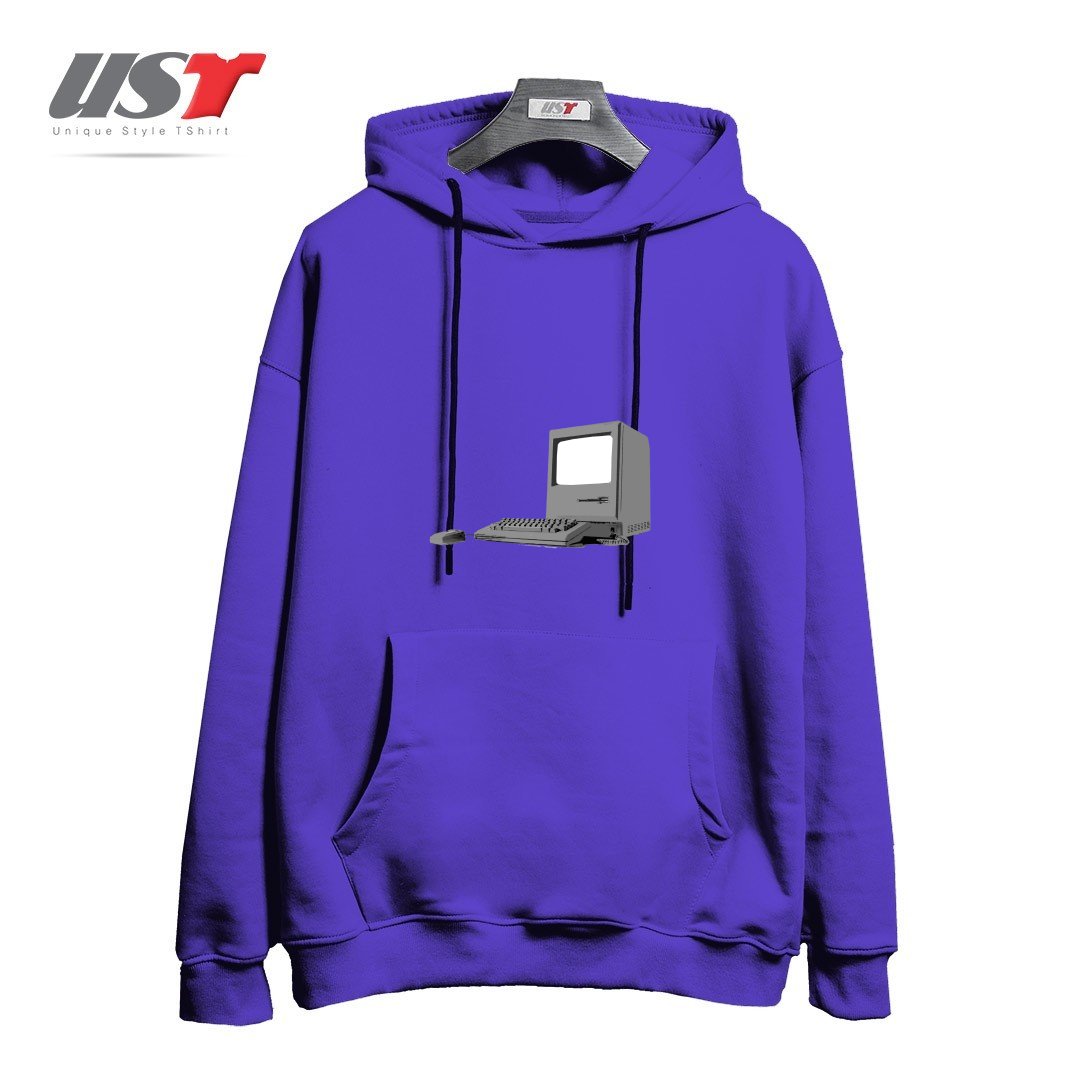 طرح WHERE IT ALL BEGAN هودی اورسایزرنگ بنفش