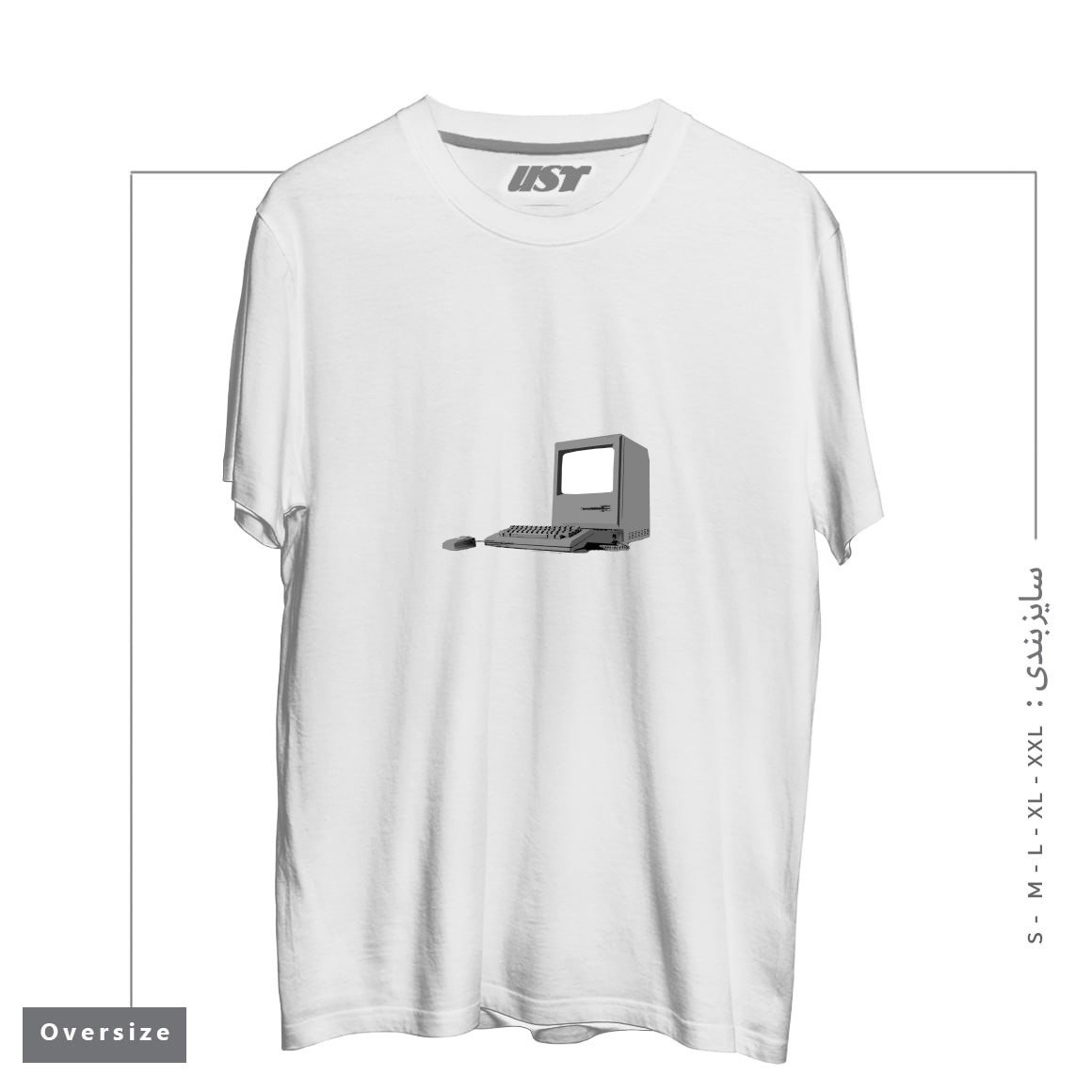 طرح WHERE IT ALL BEGAN تیشرت اورسایزرنگ سفید