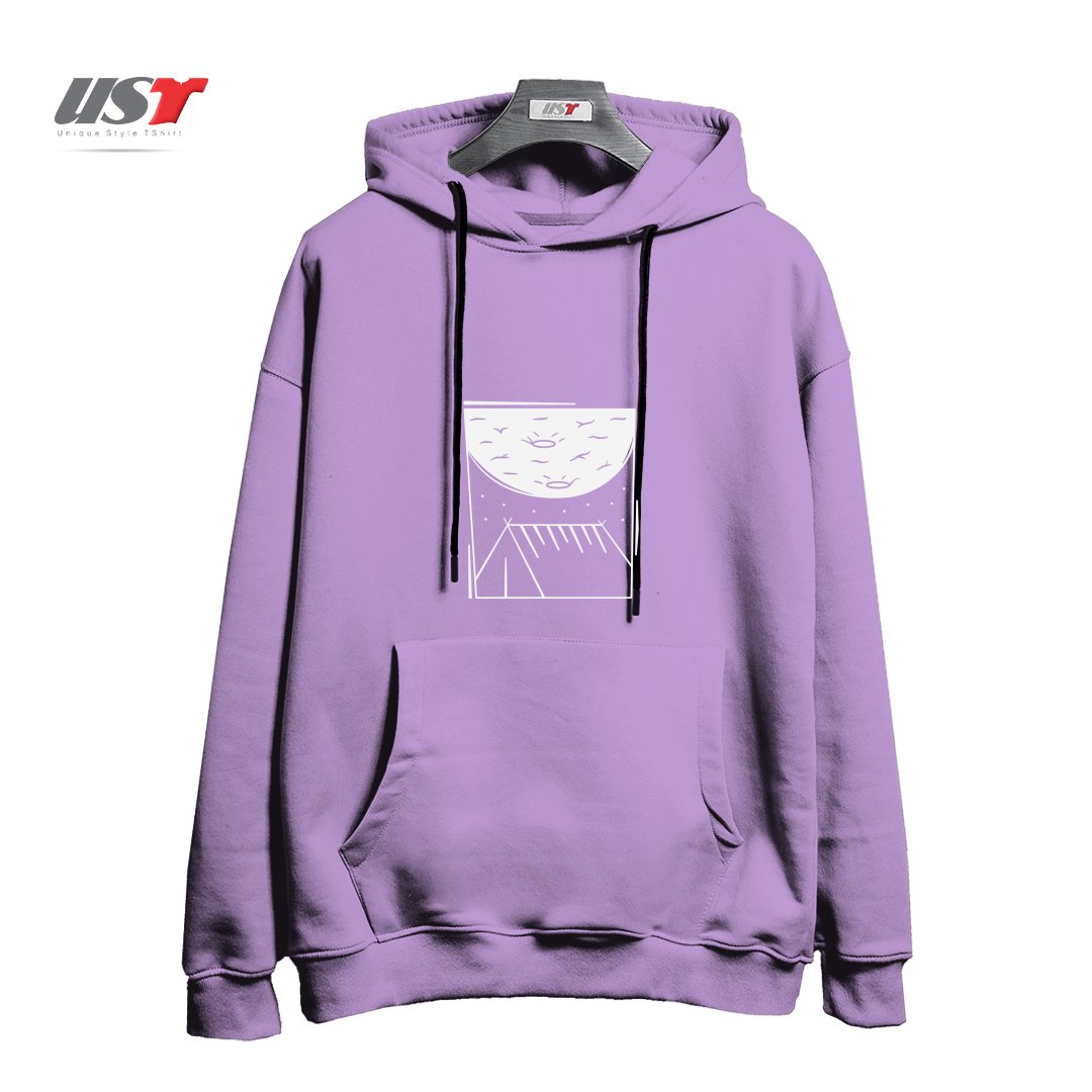 هودی اورسایز طرح CAMPING MOON