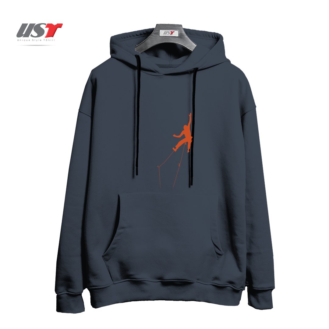 طرح CLIMBER هودی اورسایزرنگ دودی