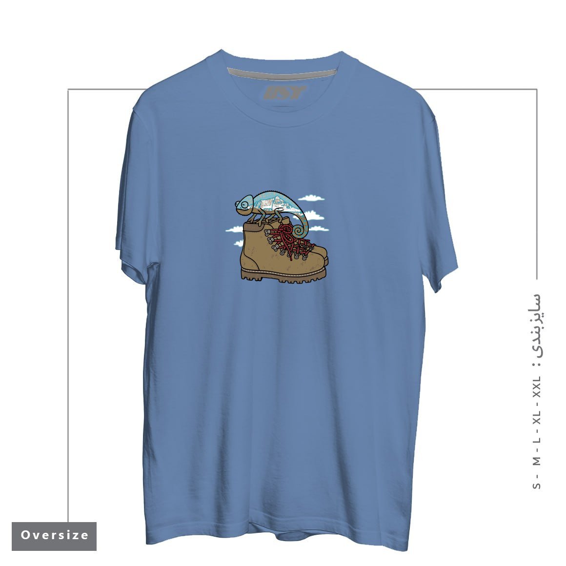 تیشرت اورسایز طرح CLIMBING