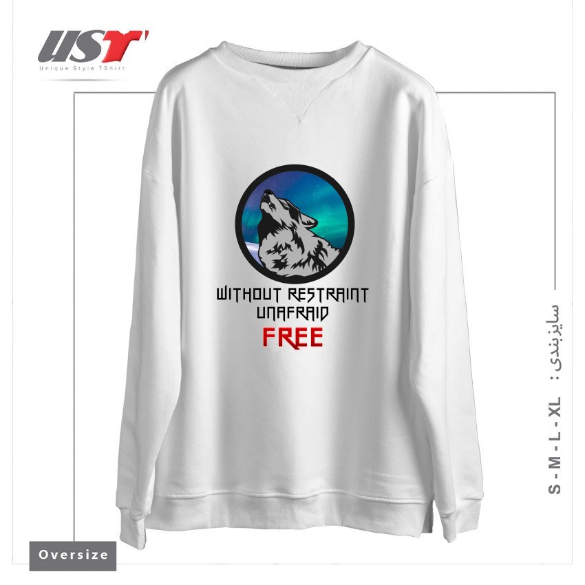 سوییشرت اورسایز طرح FREE