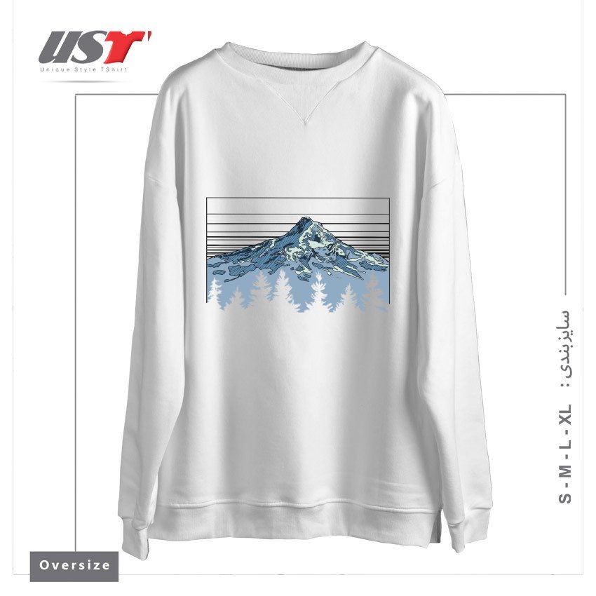 سوییشرت اورسایز طرح MY HOOD