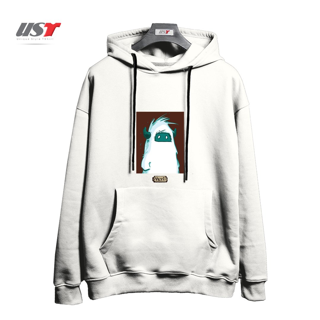طرح YETI PORTRAIT - FROM SASQANDYETI.CA215165 هودی اورسایزرنگ سفید