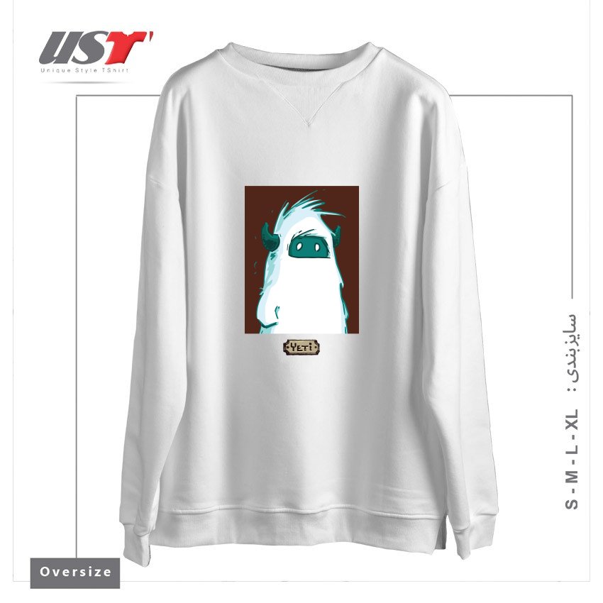 سوییشرت اورسایز طرح YETI PORTRAIT - FROM SASQANDYETI.CA215165
