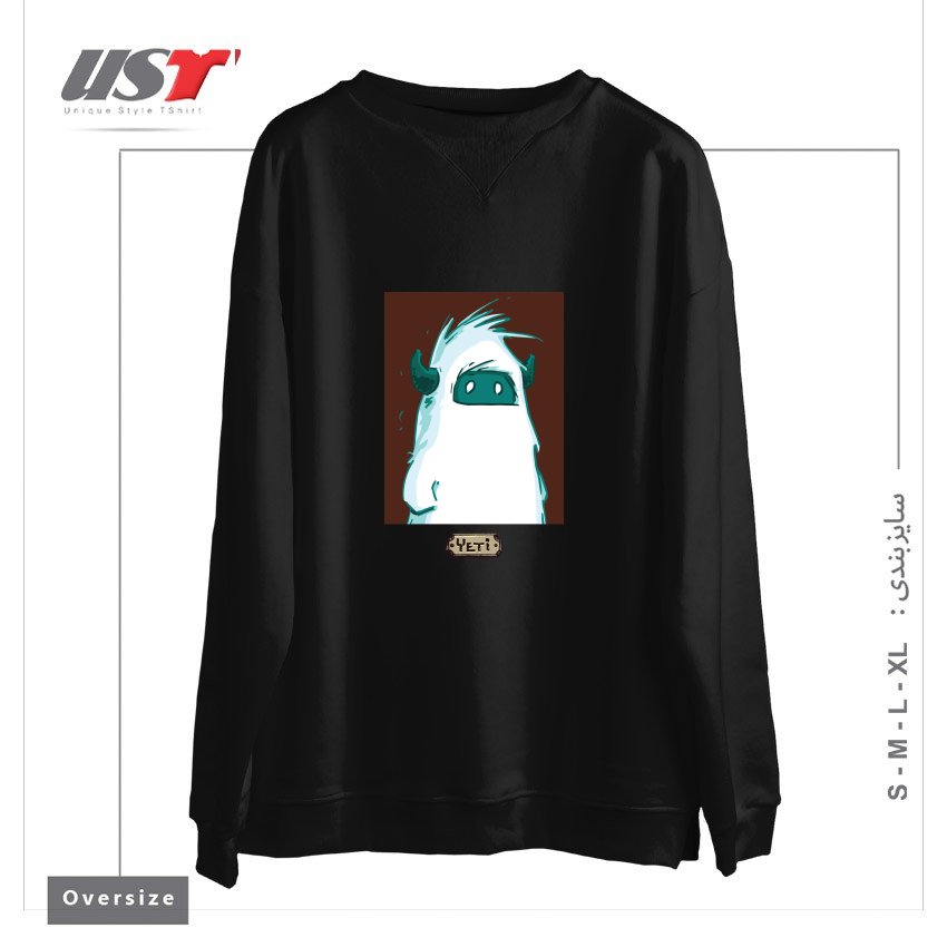 سوییشرت اورسایز طرح YETI PORTRAIT - FROM SASQANDYETI.CA215165
