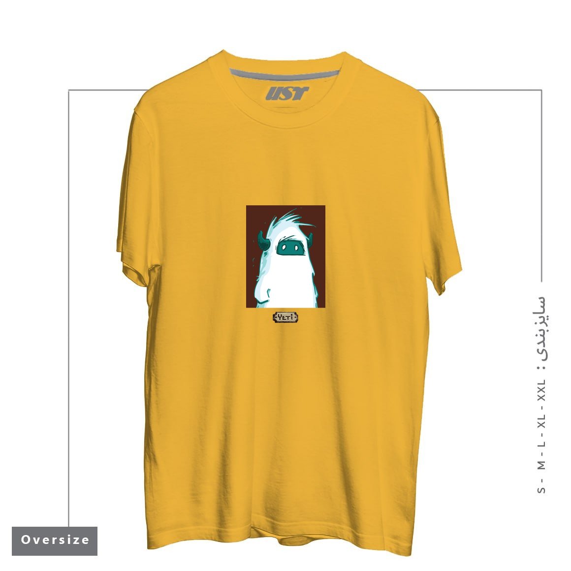 تیشرت اورسایز طرح YETI PORTRAIT - FROM SASQANDYETI.CA215165