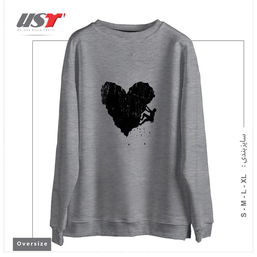 سوییشرت اورسایز طرح PEAK OF LOVE115