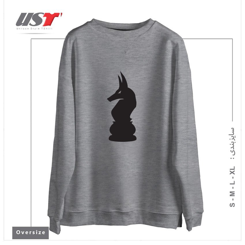 سوییشرت اورسایز طرح ANUBIS KNIGHT