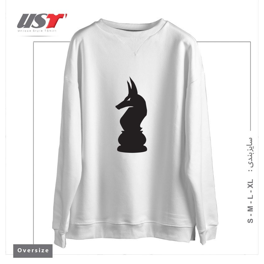 سوییشرت اورسایز طرح ANUBIS KNIGHT
