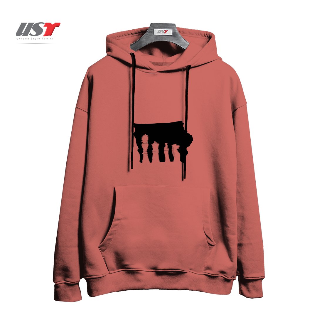 طرح IOWA CHESS هودی اورسایزرنگ آجری