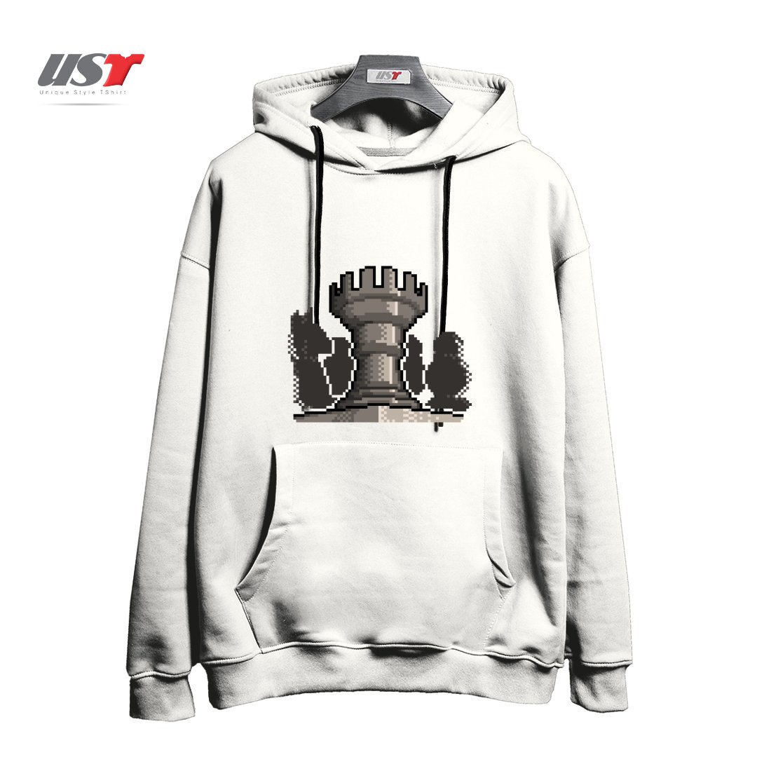 هودی اورسایز طرح PIXEL CHESS