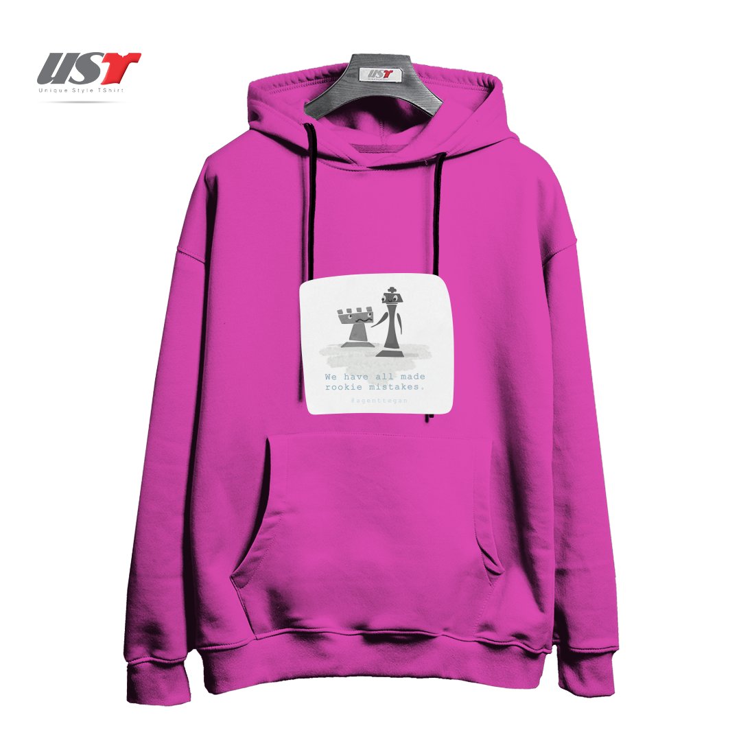 طرح ROOKIE MISTAKE هودی اورسایزرنگ صورتی