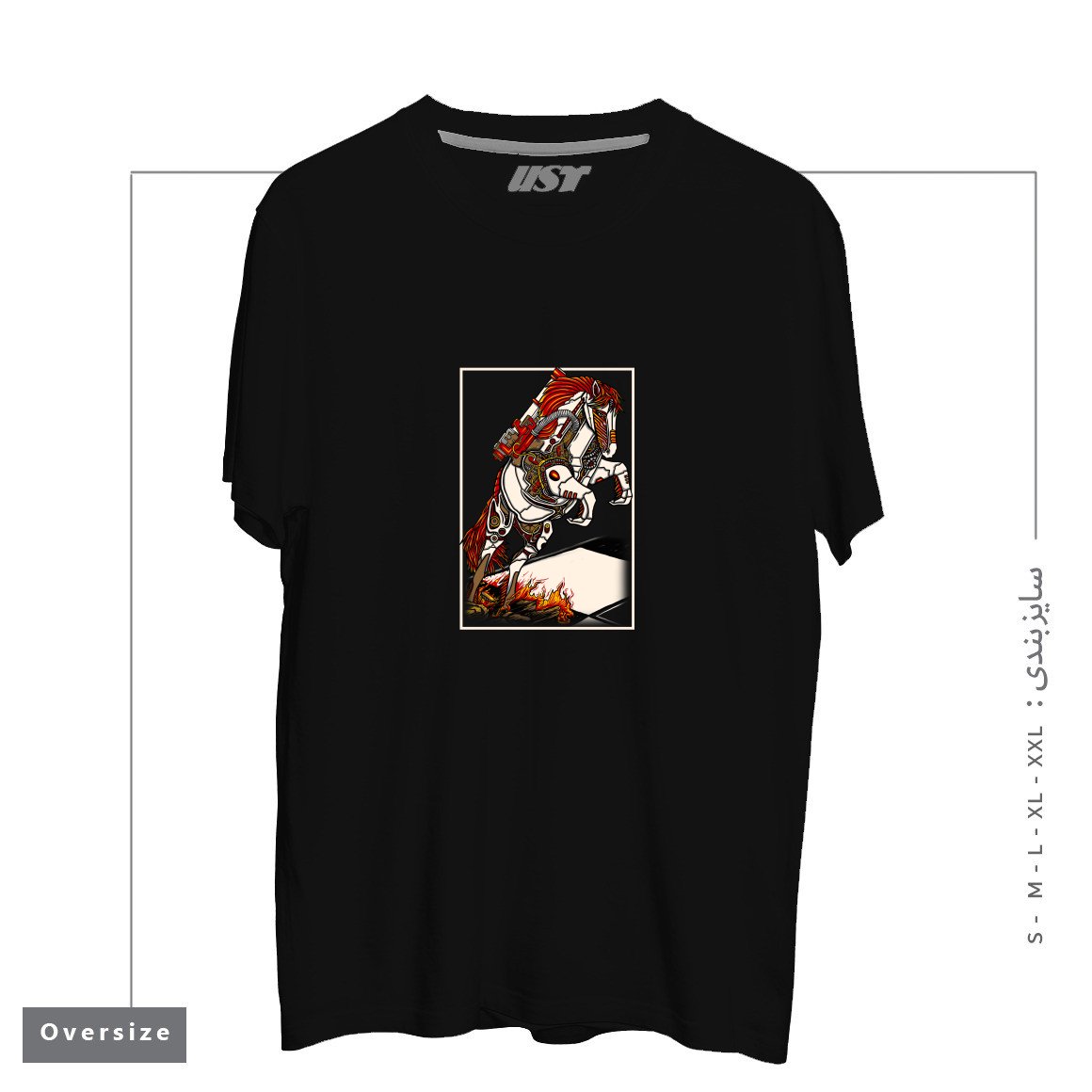 طرح THE DARKNESS KNIGHT تیشرت اورسایزرنگ مشکی